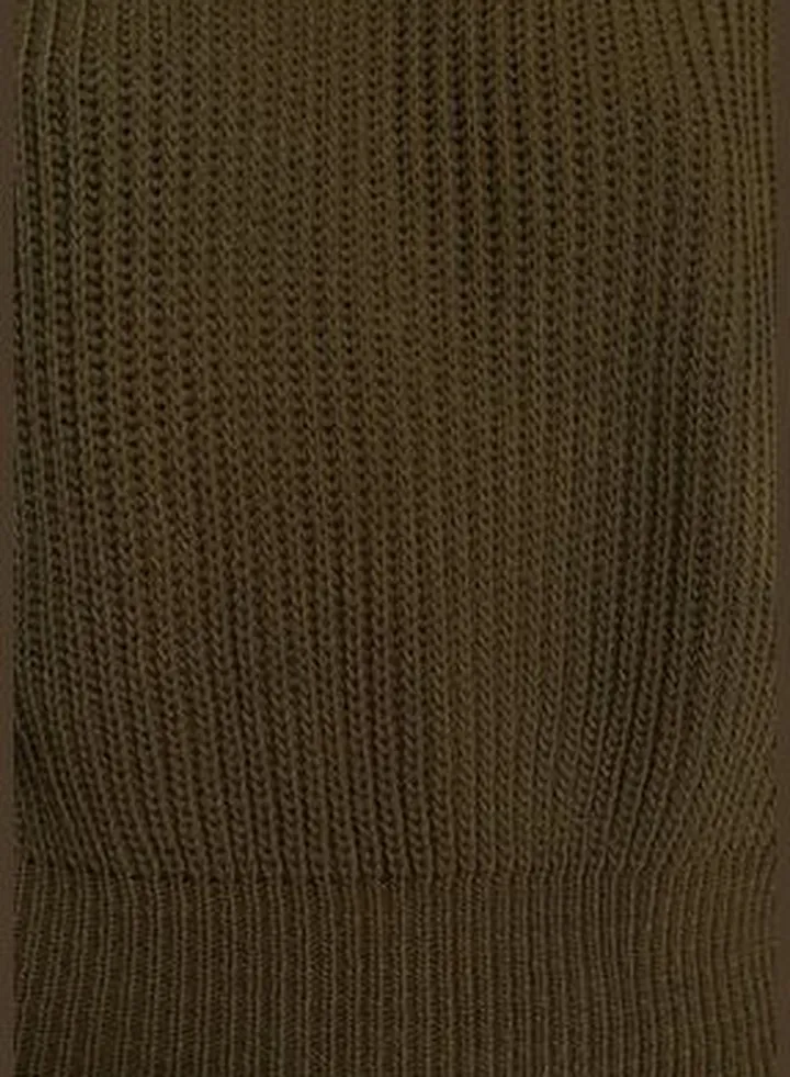 Khaki Crop and Spanish Sleeves Knitwear Sweater TWOAW20KZ0743