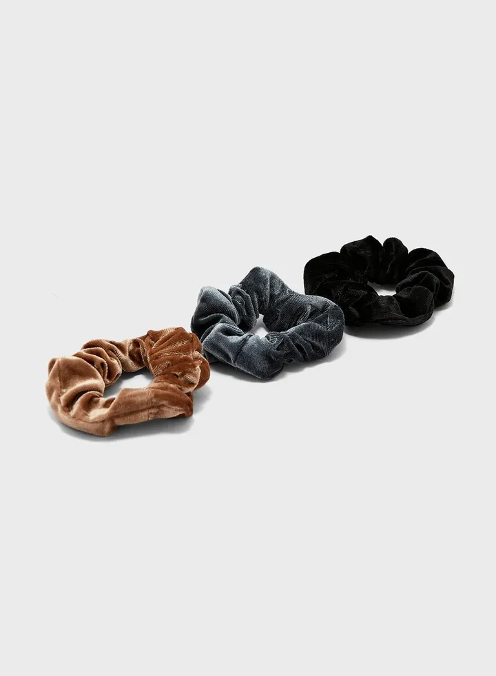 3 Pack Velvet Hair Scrunchies