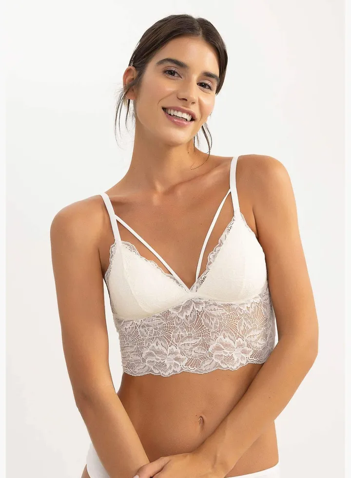 Double Strapped Lace Detailed Bralet