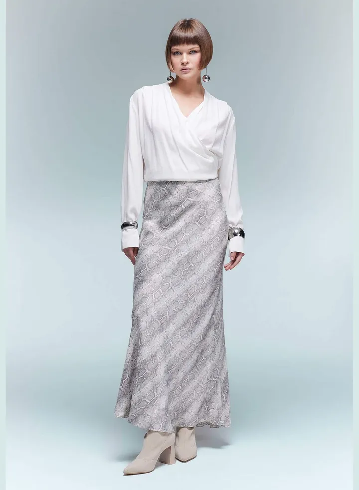 Woman A Line Woven Skirt