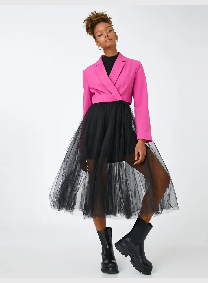 Midi Tulle Skirt