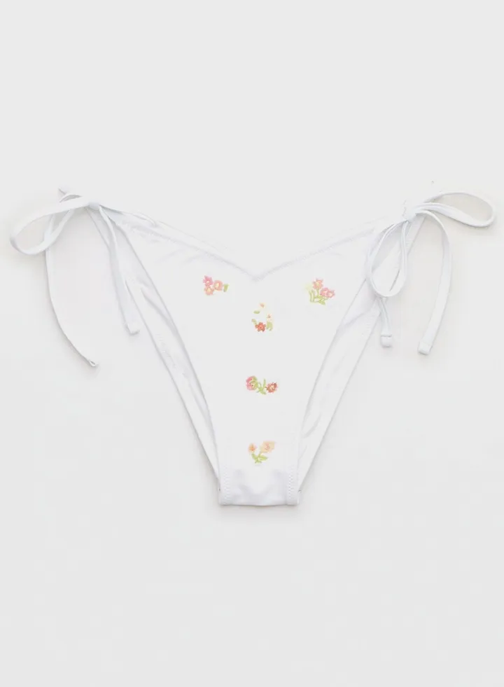 Printed Tie Detail Bikini Bottom
