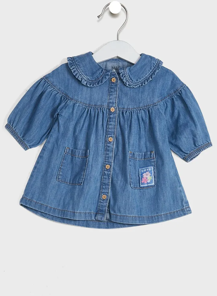 Kids Denim Midi Dress