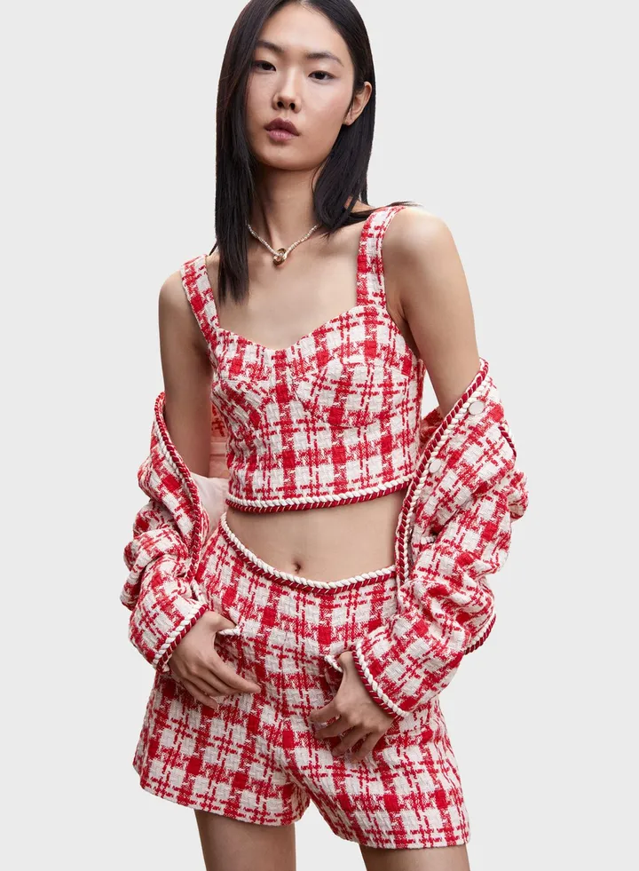 Sweetheart Neck Crop Top