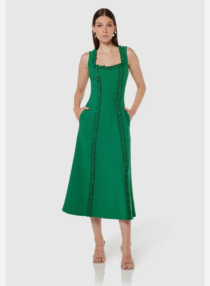 Square Neck Skater Dress