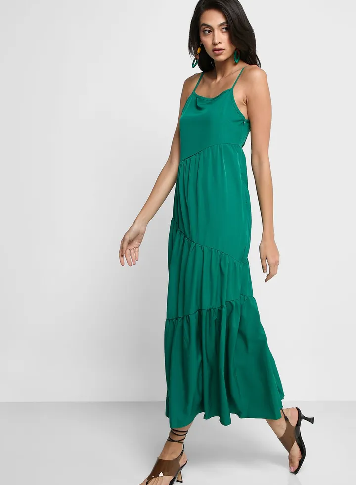 Strappy Tiered Dress