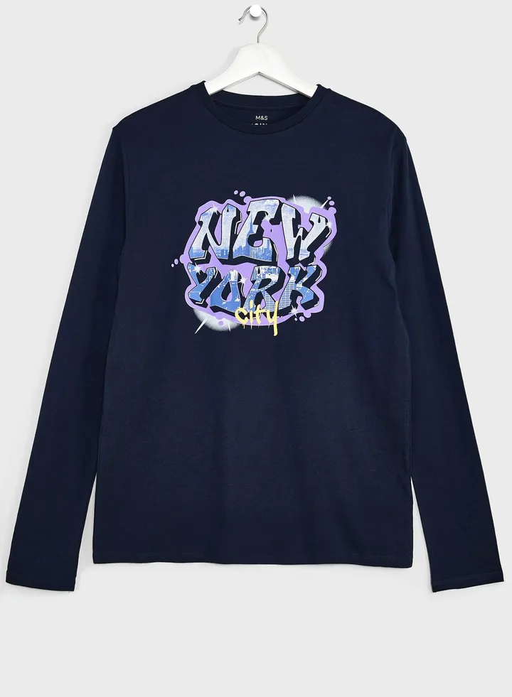 Kids New York Crew Neck T-Shirt