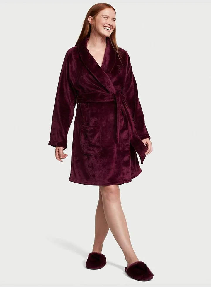 Logo Short Cozy Robe