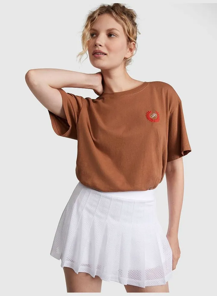 Oversized Short-Sleeve Campus T-Shirt
