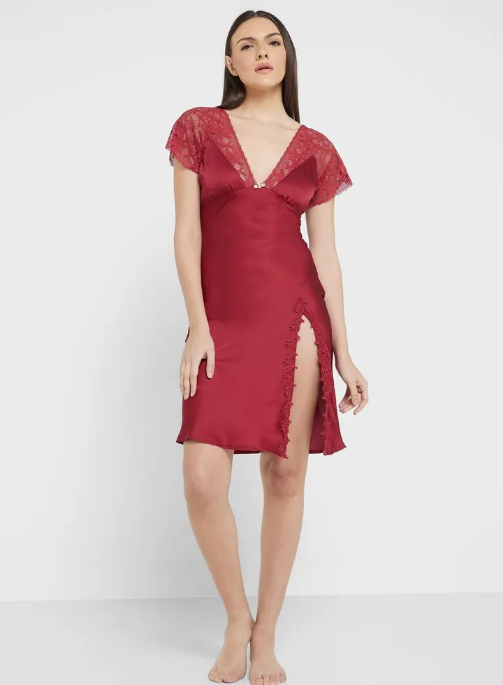 Lace Trim Nightdress