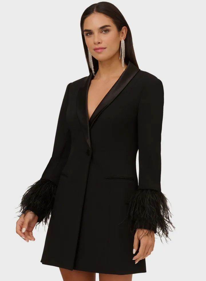 Fringe Sleeve Wrap Dress