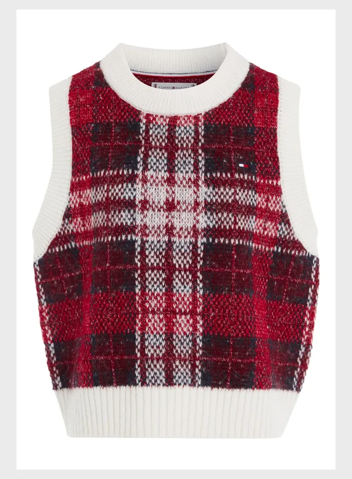 Youth Checked Vest