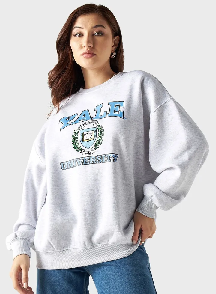 Graphic Crew Neck Sweatshirt