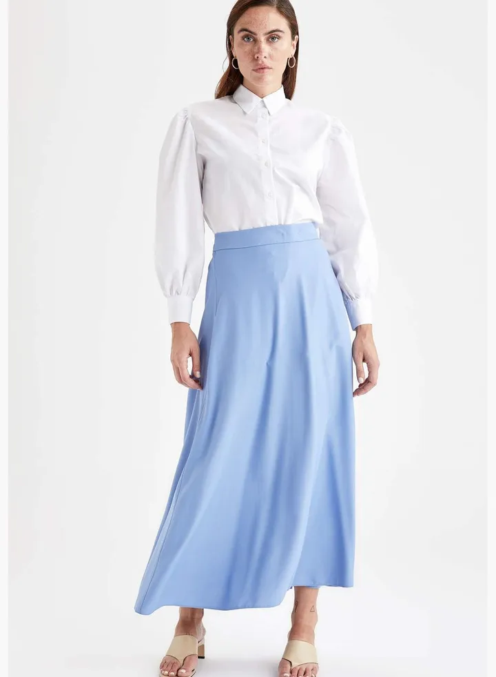 Modest- Wide Cut Maxi Skirt