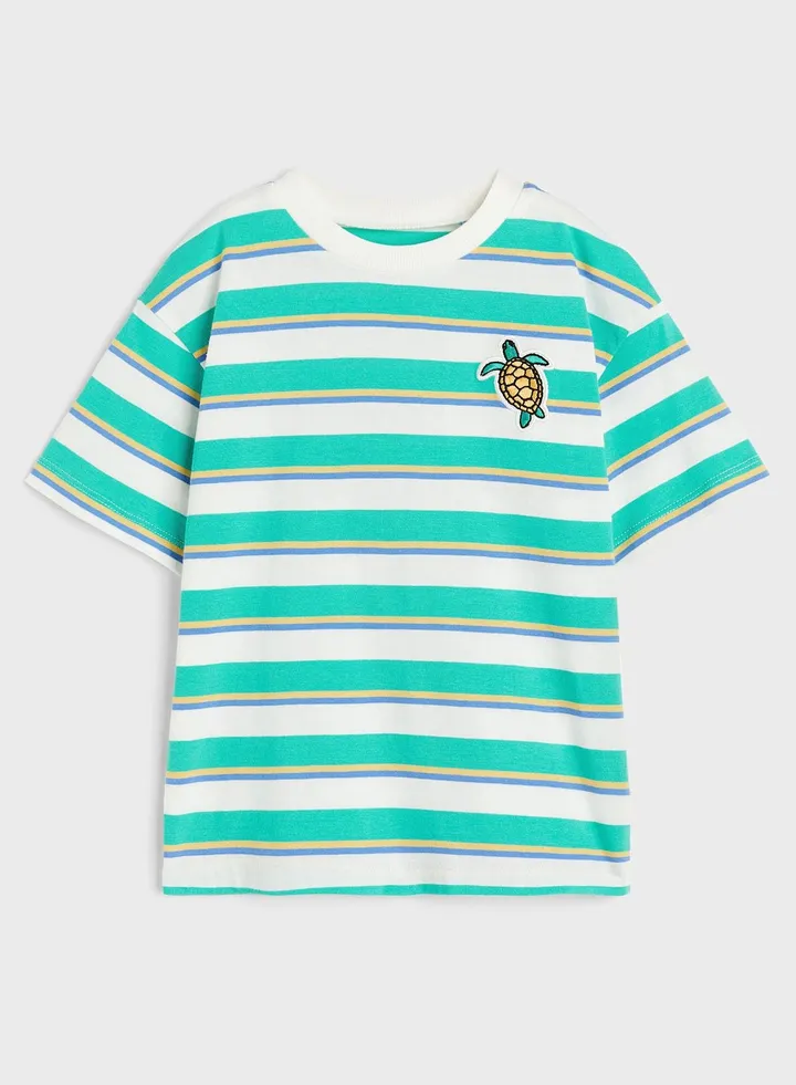 Kids Stripe Oversized T-Shirt