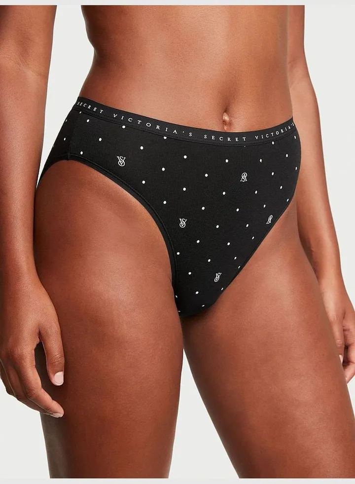 Stretch Cotton High-Leg Brief Panty