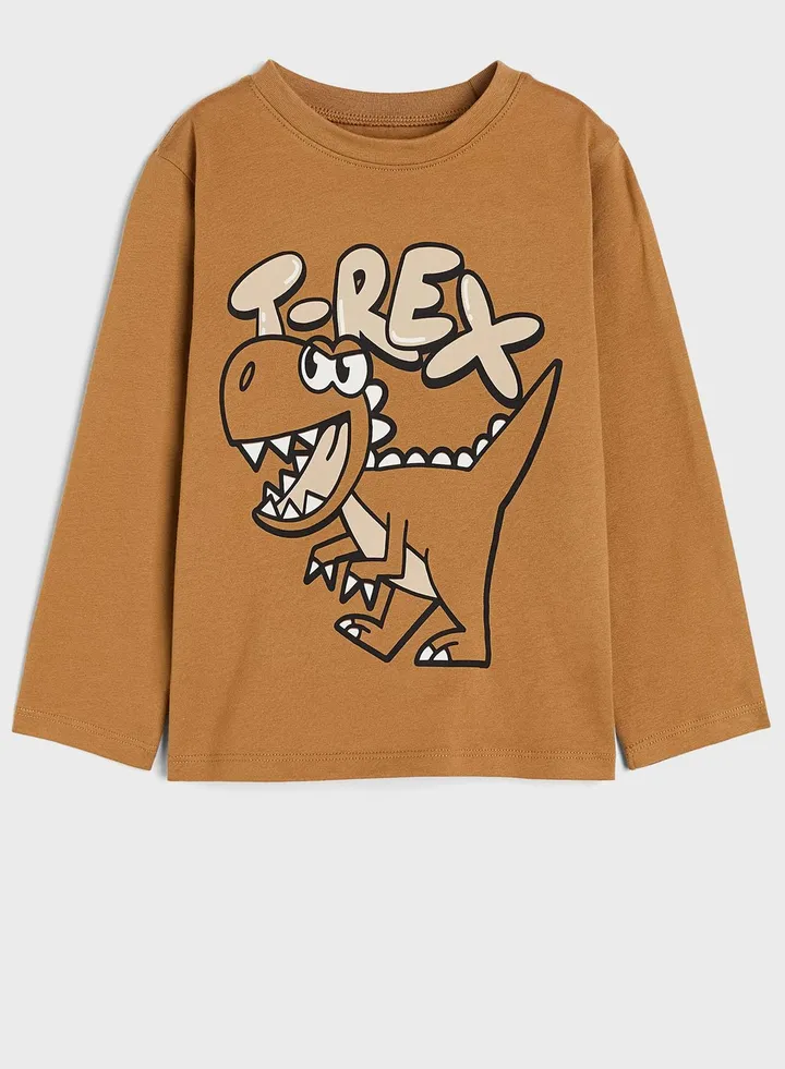 Kids Dino Print T-Shirt