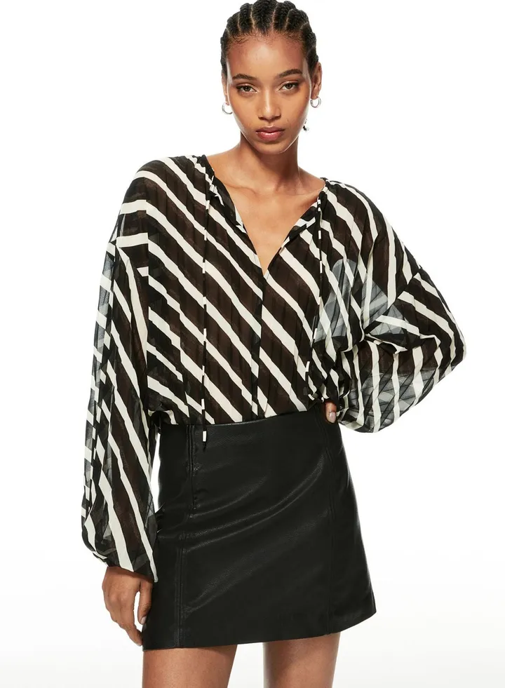 Pleated Detail Top