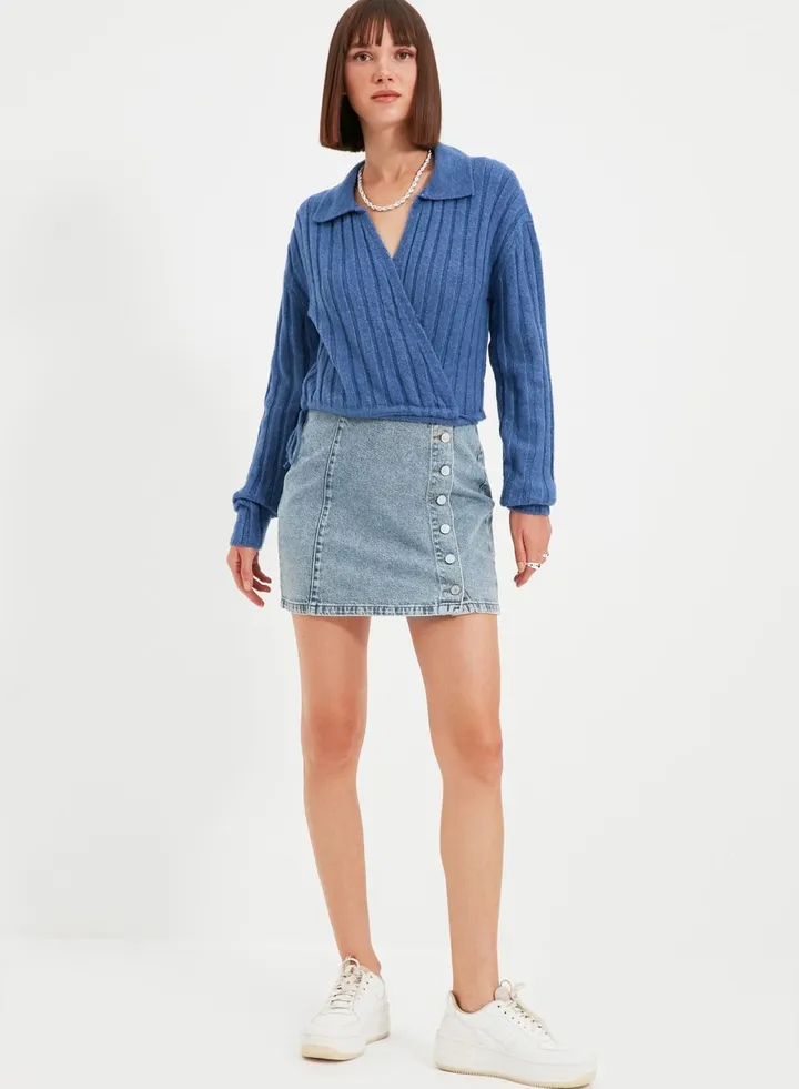Denim Mini Skirt