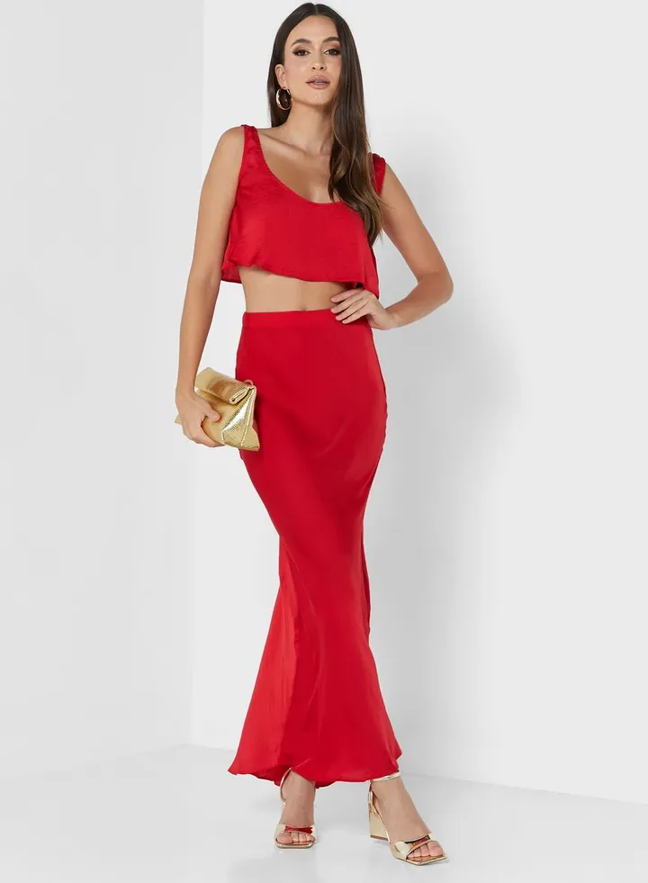 High Waist Maxi Skirt