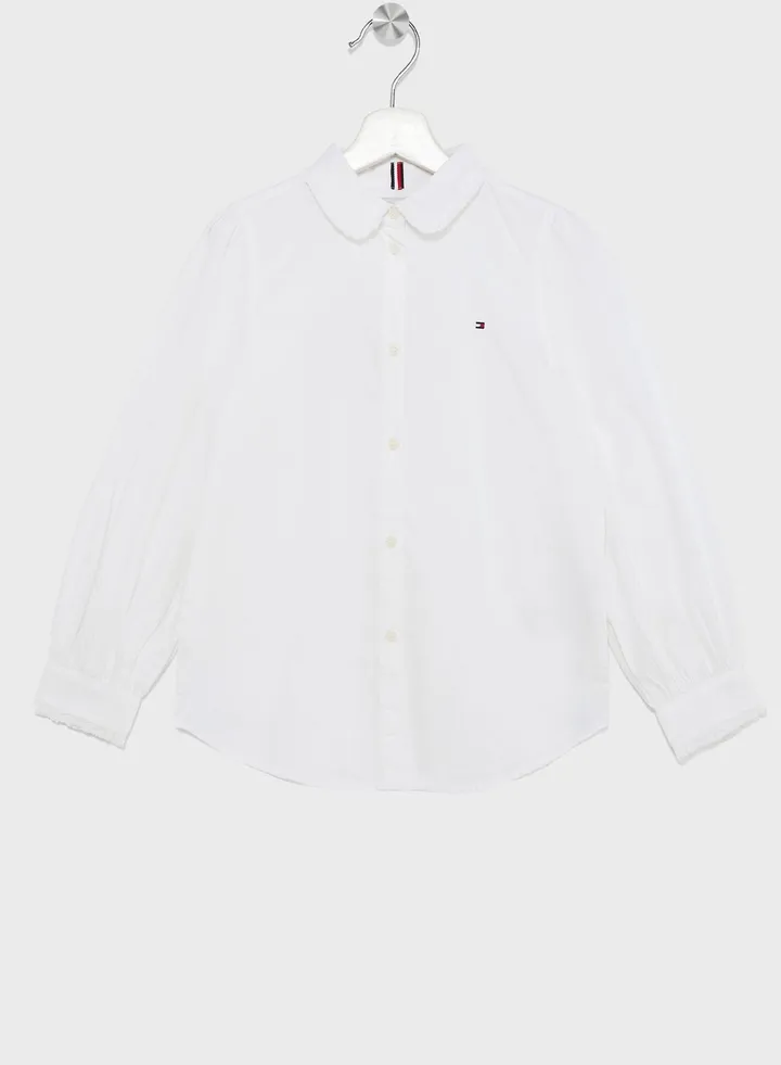 Kids Ruffle Collar Shirt
