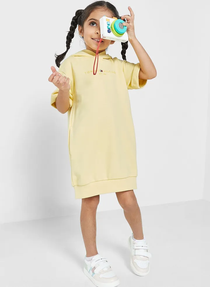 Kids Essential Hooded Dress