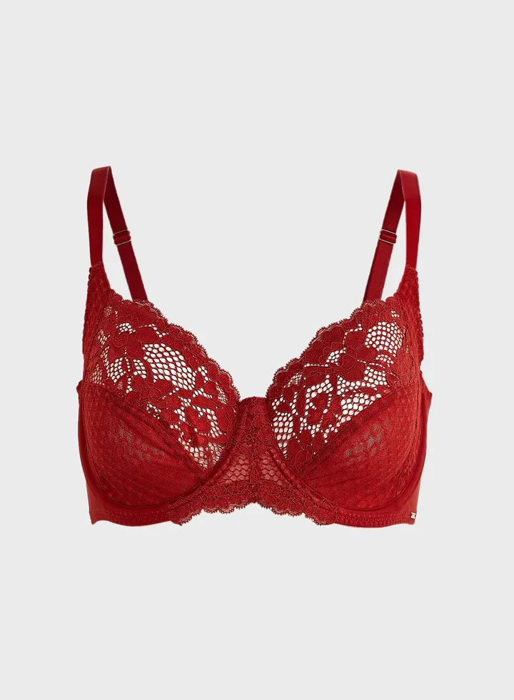 Lace Detail Wired Bra