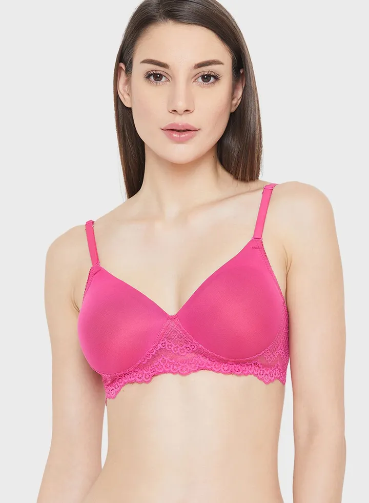 Knitted Plunge Neck Bra