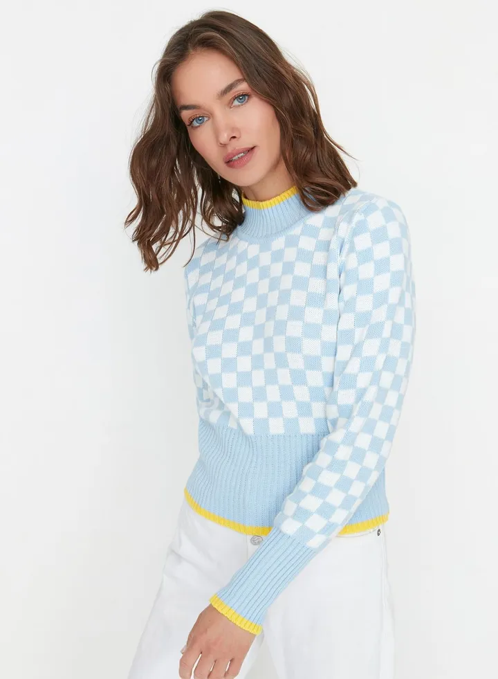 Jacquard Knitted Sweater