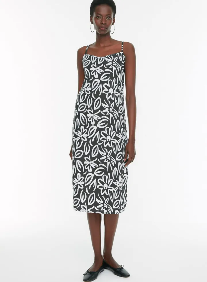 Strappy Floral Print Dress