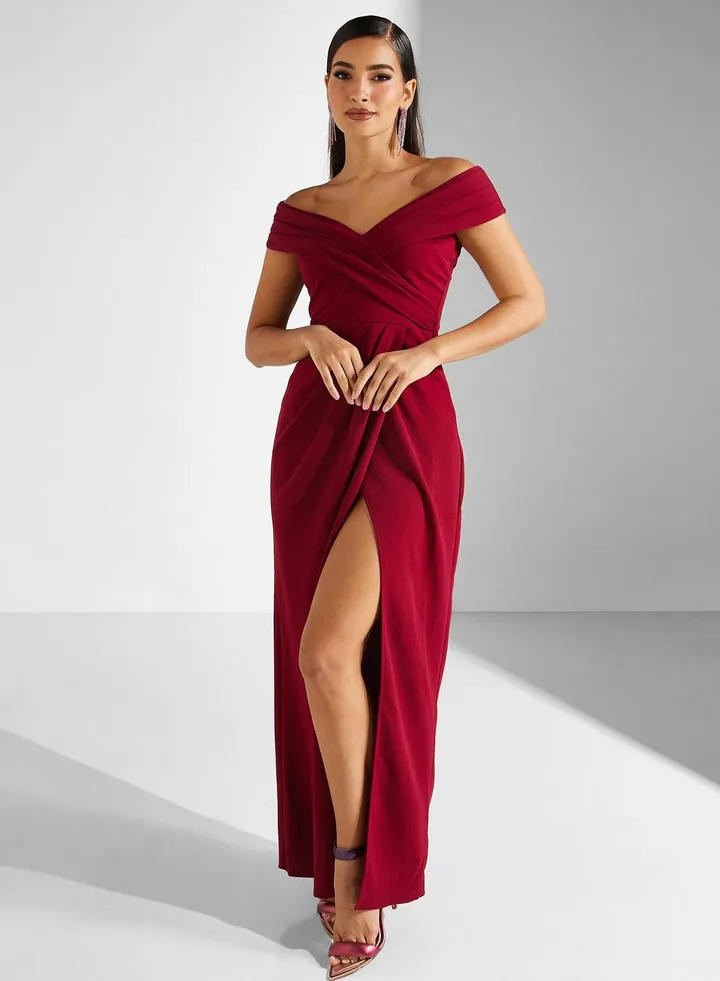 Bardot Knitted Wrap Dress