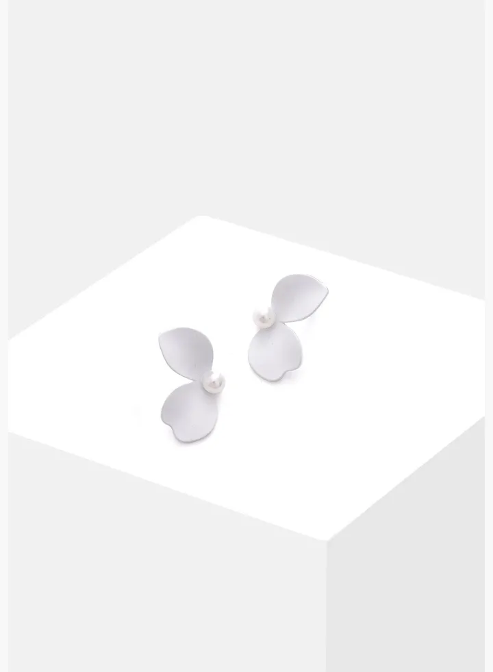 Gold Plated Pearl Stud Earrings