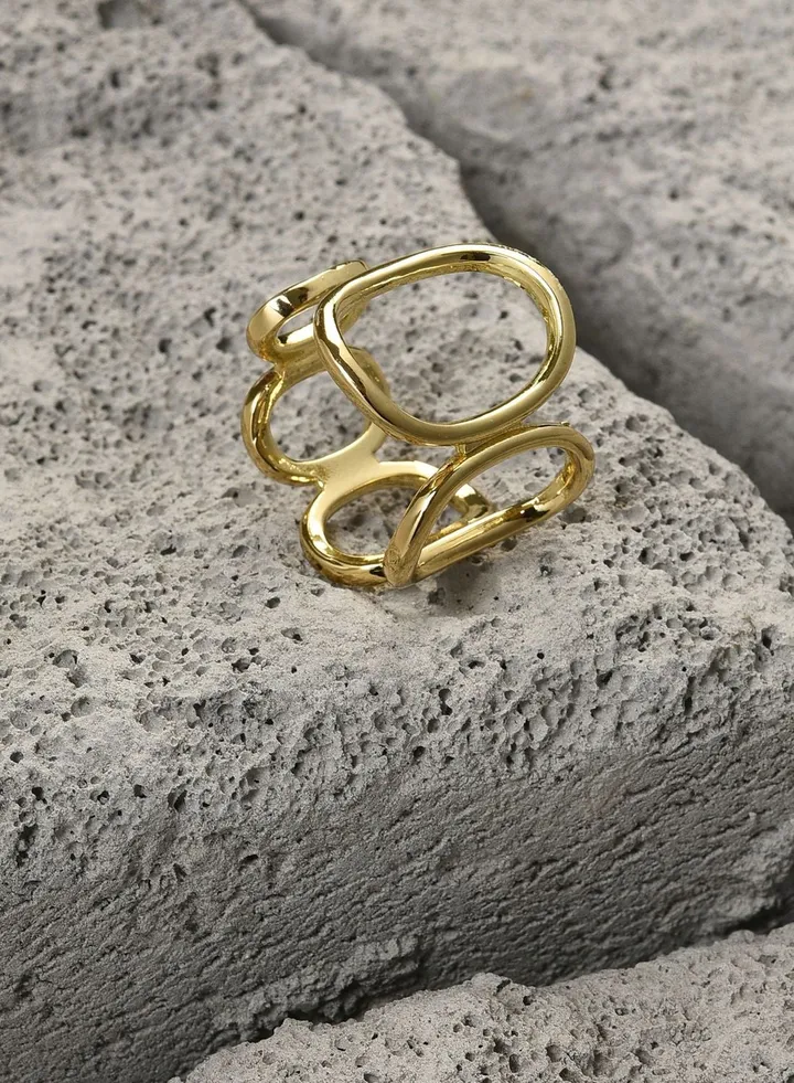 Gold Plated Designer Ring