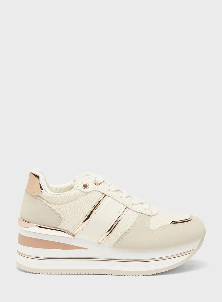 Lace Up Low Top Sneakers