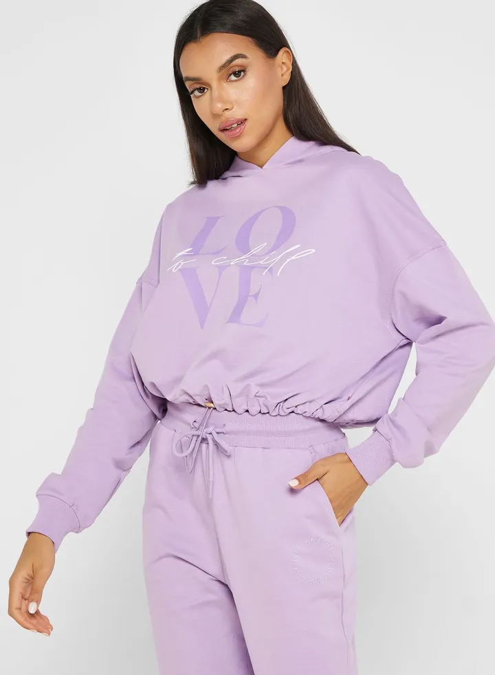 Active Graphic Printed Hoodie