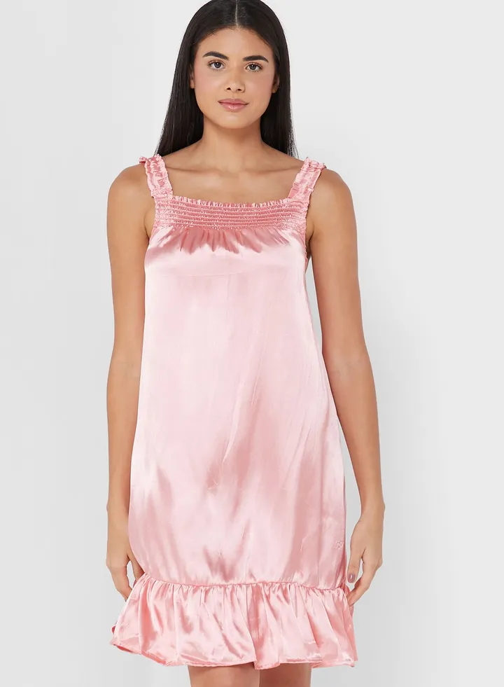 Ruffled Edge Night Dress
