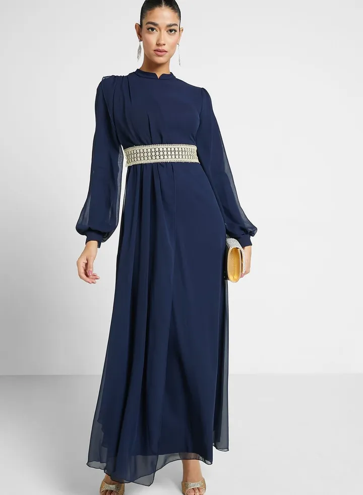Chiffon A-Line Dress
