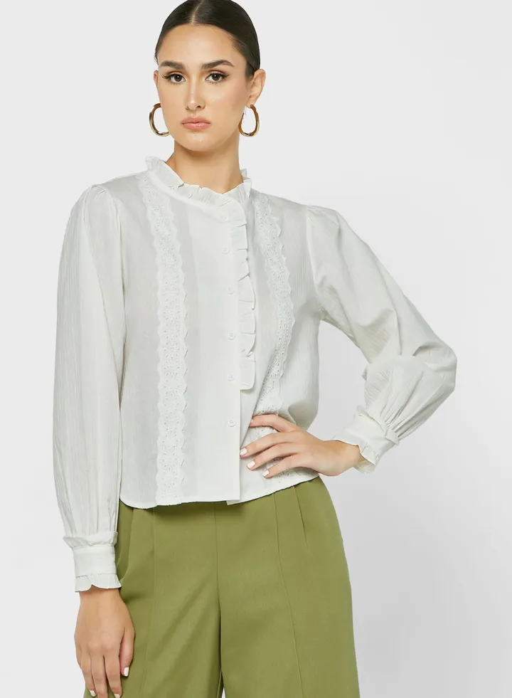Ruffle Detail Shirt