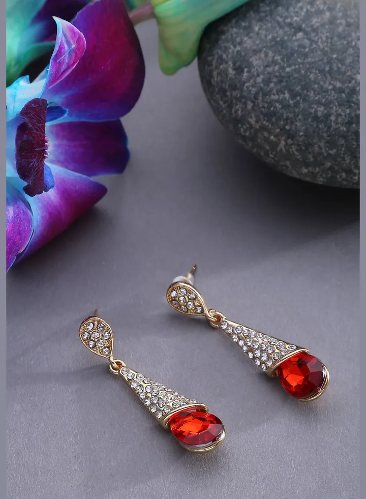Gold Plated Desinger Party Earrings