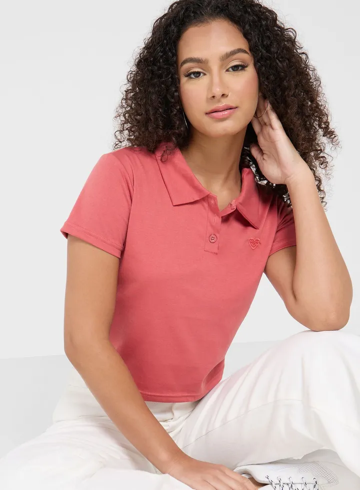 Polo T-Shirt With Embroidery