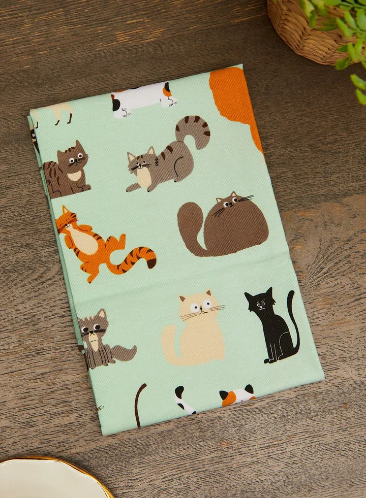 Nine Lives Tea Towel