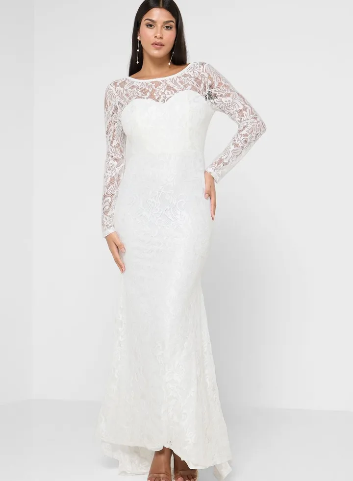 Lace Mermaid Cut Dress