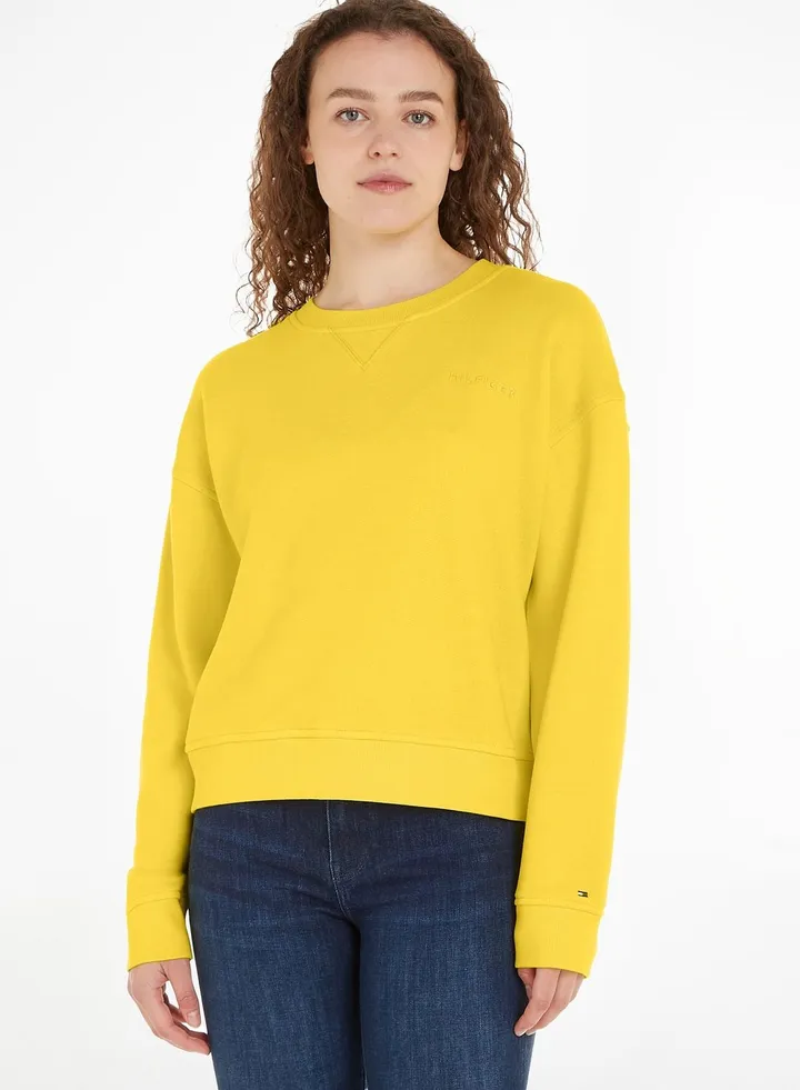 Crew Neck Knitted Sweatshirt