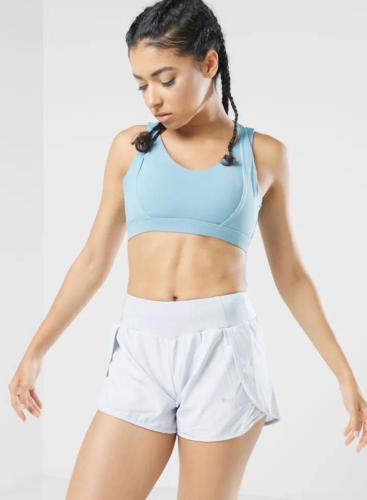 Cross Back Detail Athletic Bra