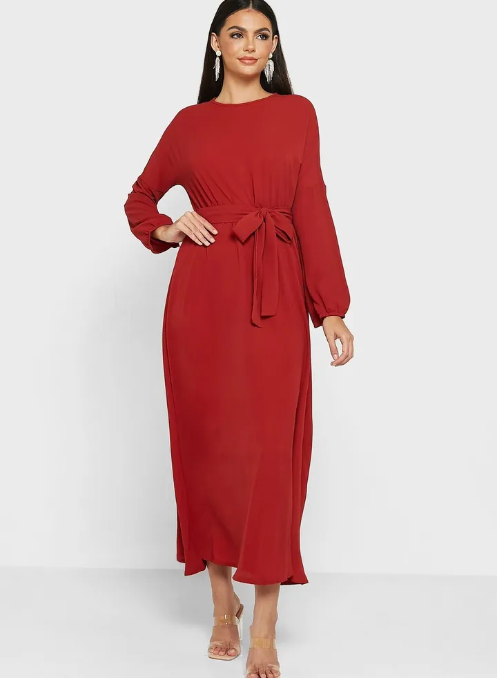 Belted Relaxed Dress