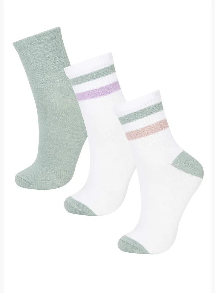 Woman 3-pack Socks Mid Cut