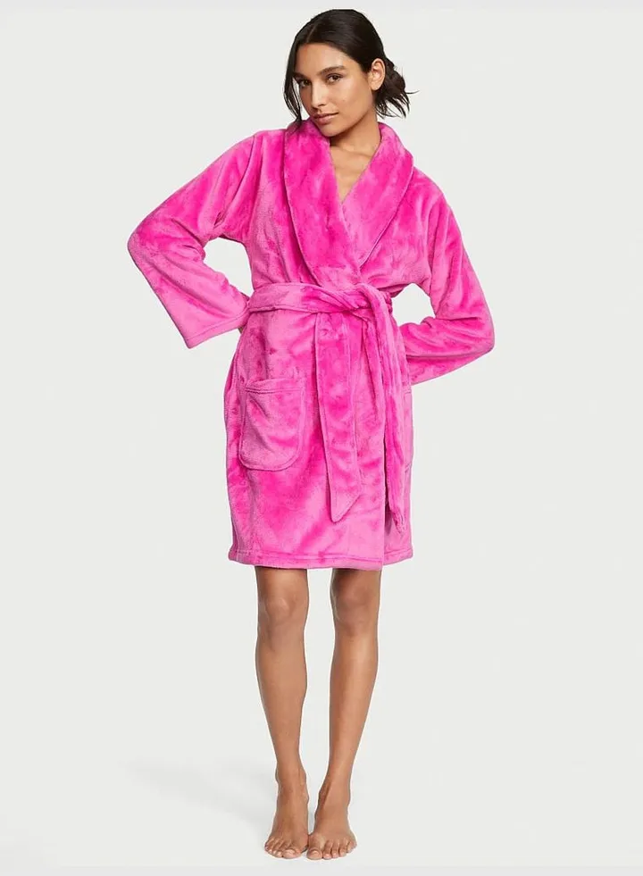 Logo Short Cozy Robe