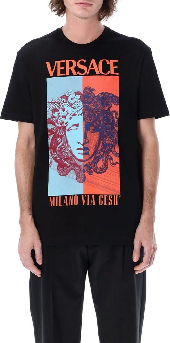Medusa Printed Crewneck T-shirt