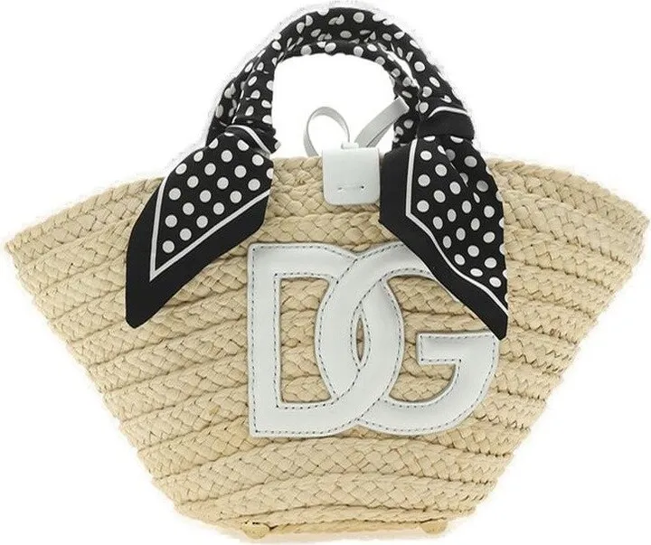 Dolce Gabbana Logo Patch Tote Bag