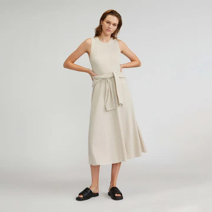 The Organic Cotton Waffle Tank Dress